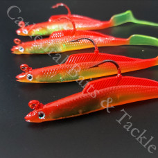  4" Curly Lures Tail Sandee Orange/Yellow colour